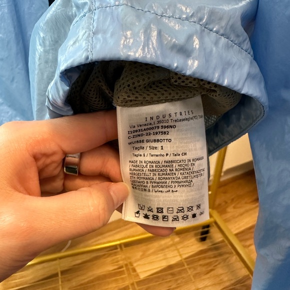 Moncler blue windbreaker size 1 US small - Picture 8 of 9